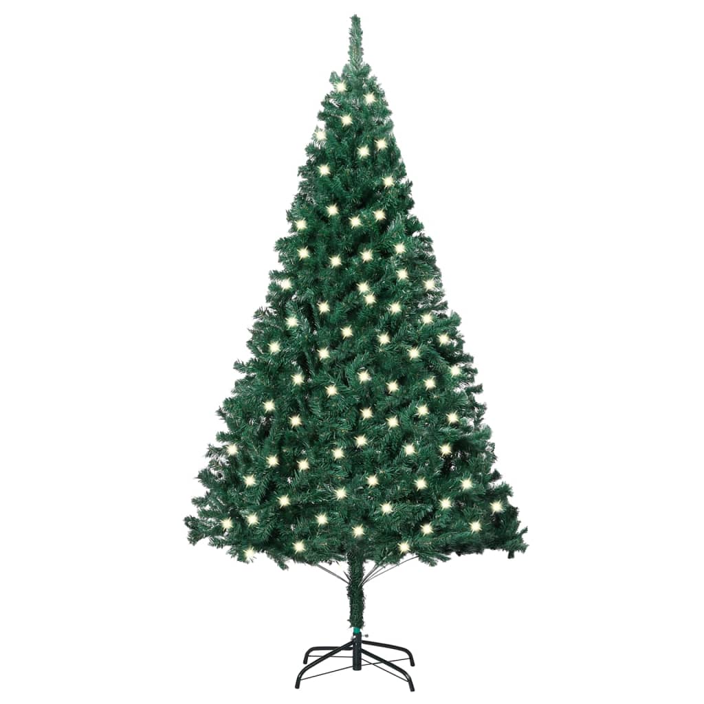 vidaXL Artificial Pre-lit Christmas Tree with Thick Branches Green 120 cm