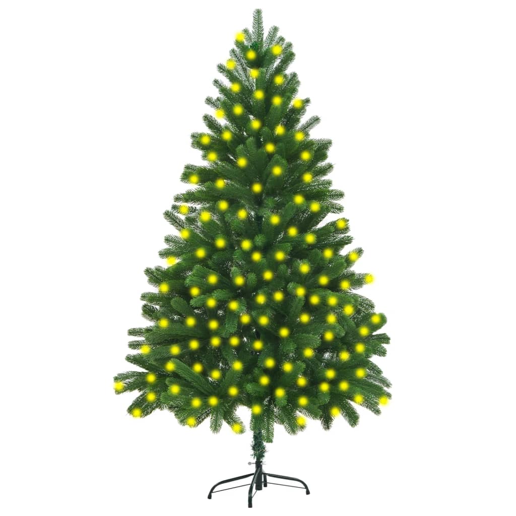 vidaXL Artificial Pre-lit Christmas Tree 210 cm Green