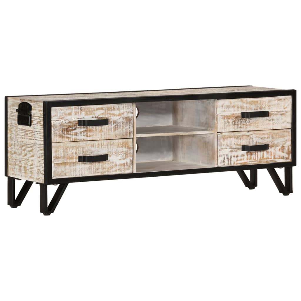 vidaXL TV Cabinet 110x30x41 cm Solid Acacia Wood