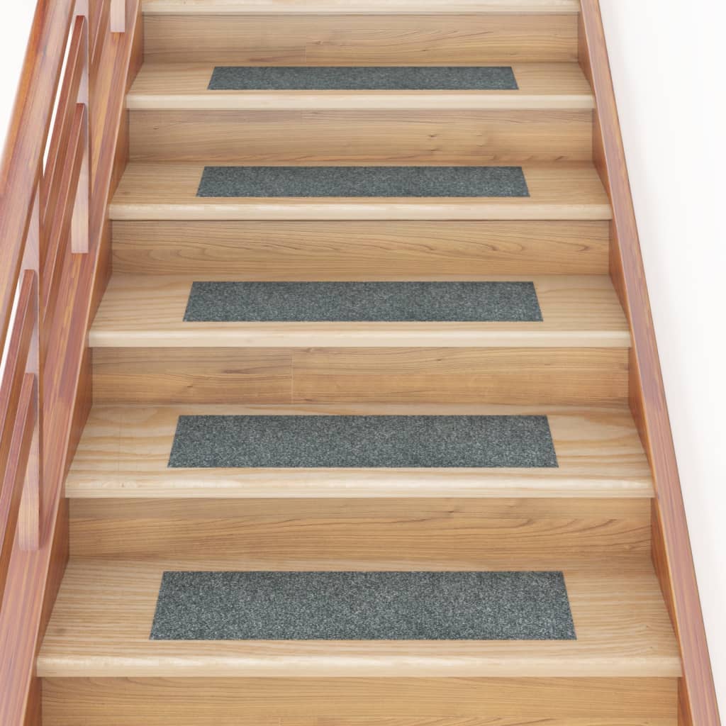 vidaXL Self-adhesive Stair Mats Rectangular 15 pcs 76x20 cm Green