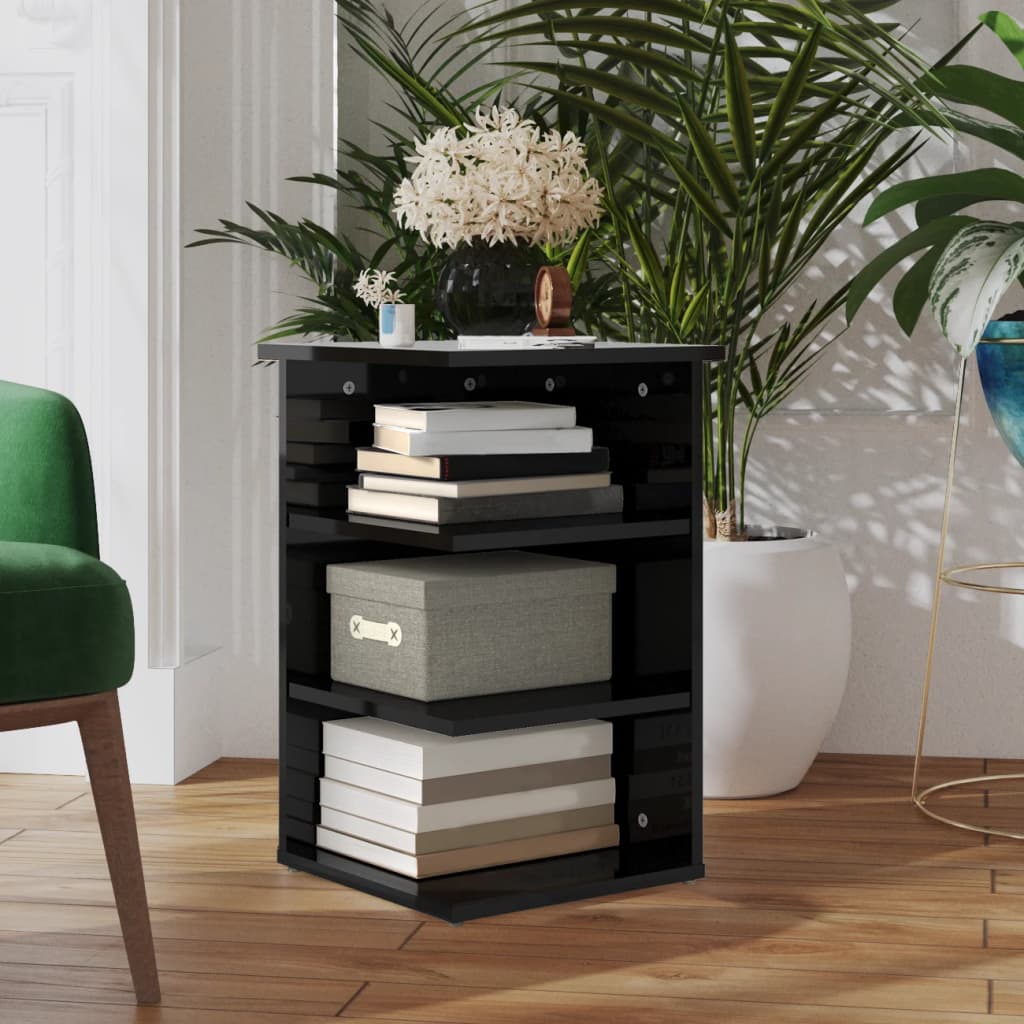 vidaXL Side Cabinet High Gloss Black 35x35x55 cm Engineered Wood