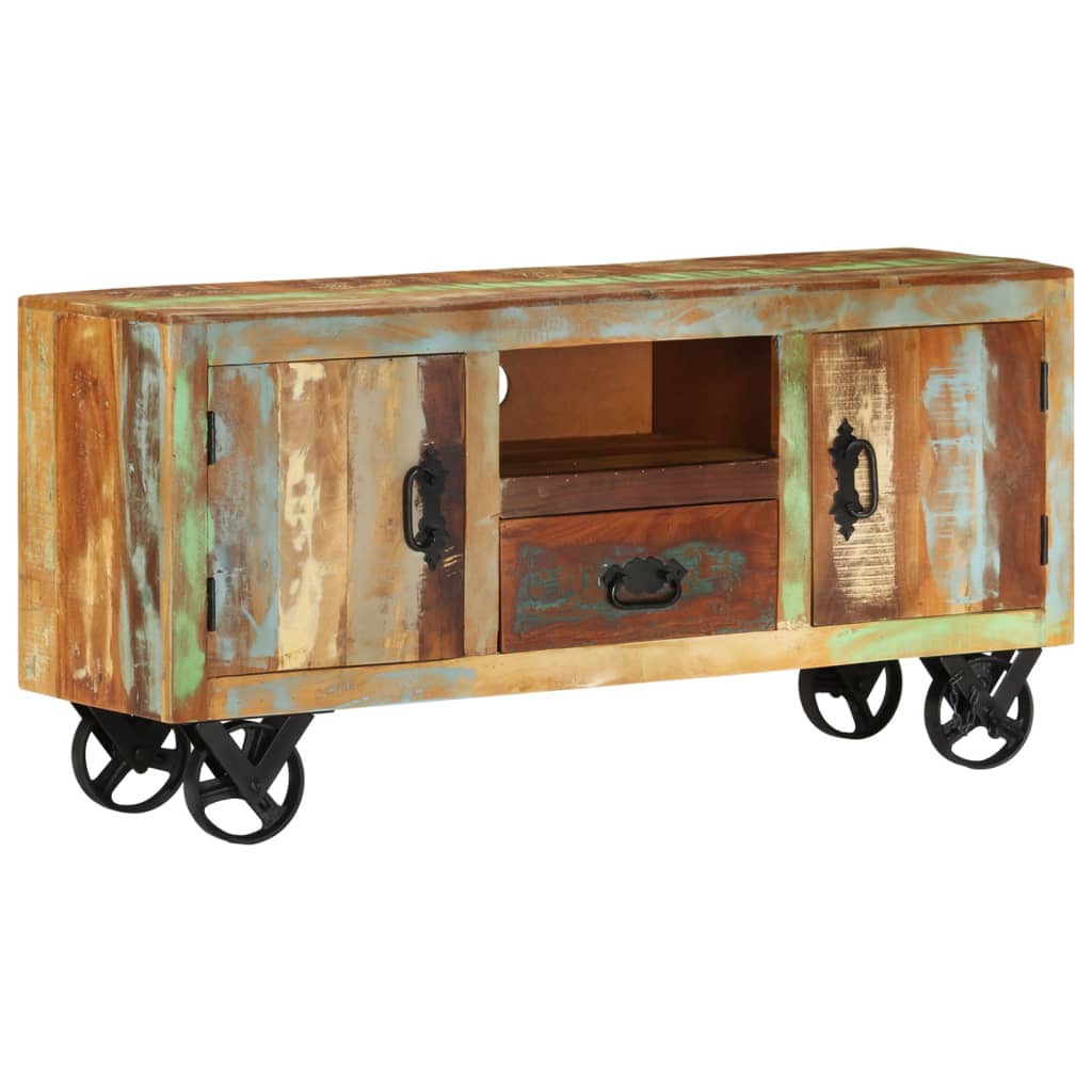 vidaXL TV Cabinet 110x30x53 cm Solid Reclaimed Wood