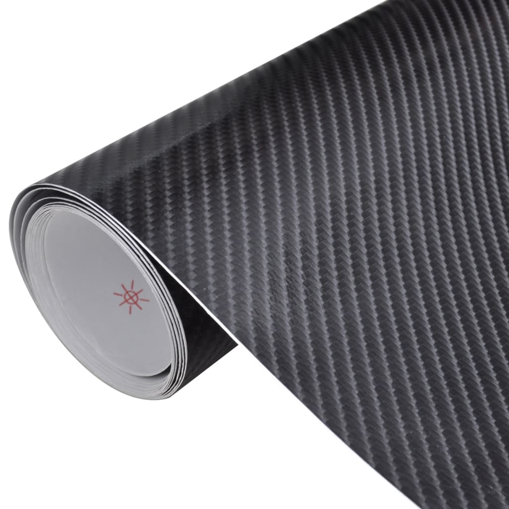 vidaXL Car Films 2 pcs 4D Black 100x150 cm