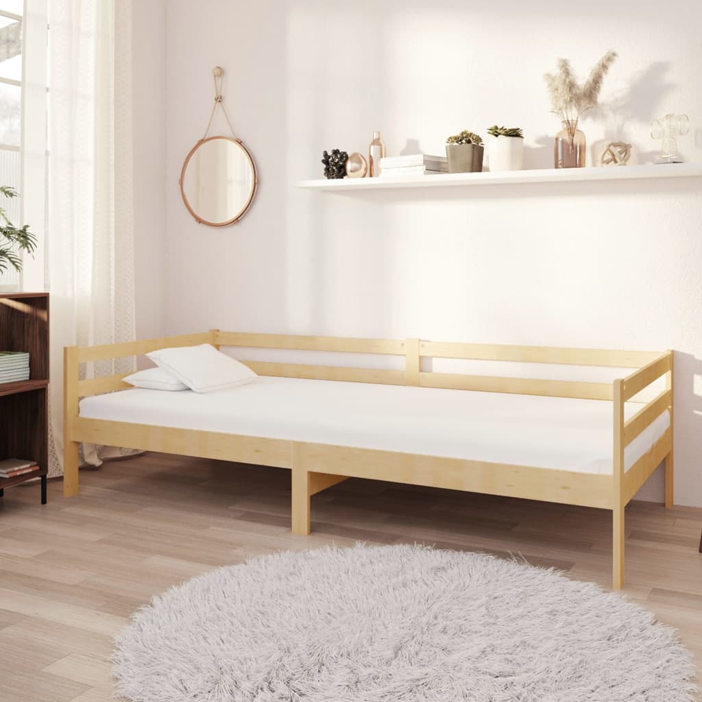 vidaXL Day Bed Solid Pinewood 90x200 cm