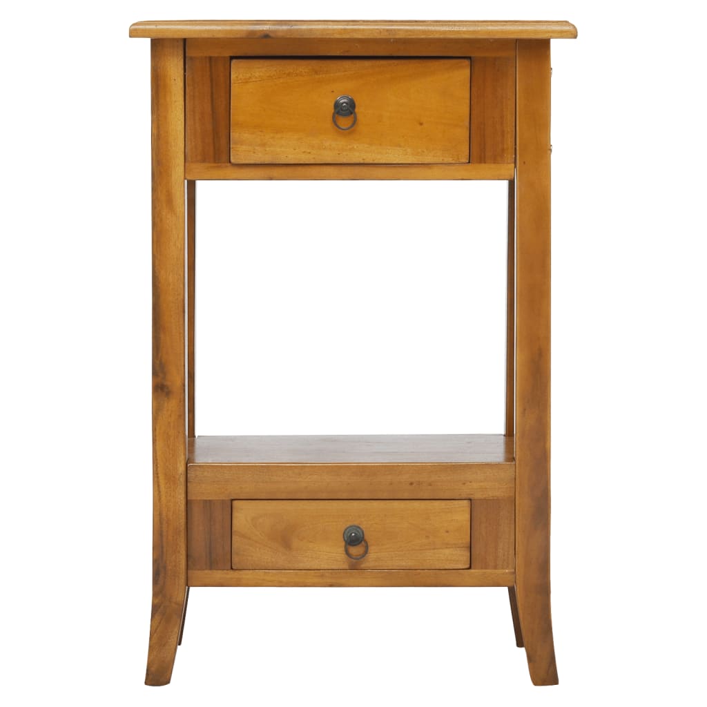 vidaXL Console Table with Drawers 50x30x75 cm Solid Wood Mahogany