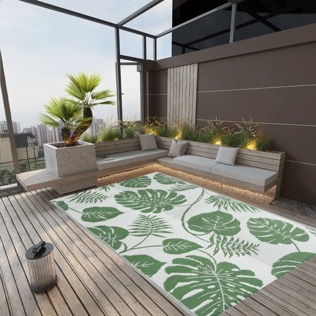 vidaXL Outdoor Rug Green 190x290 cm PP