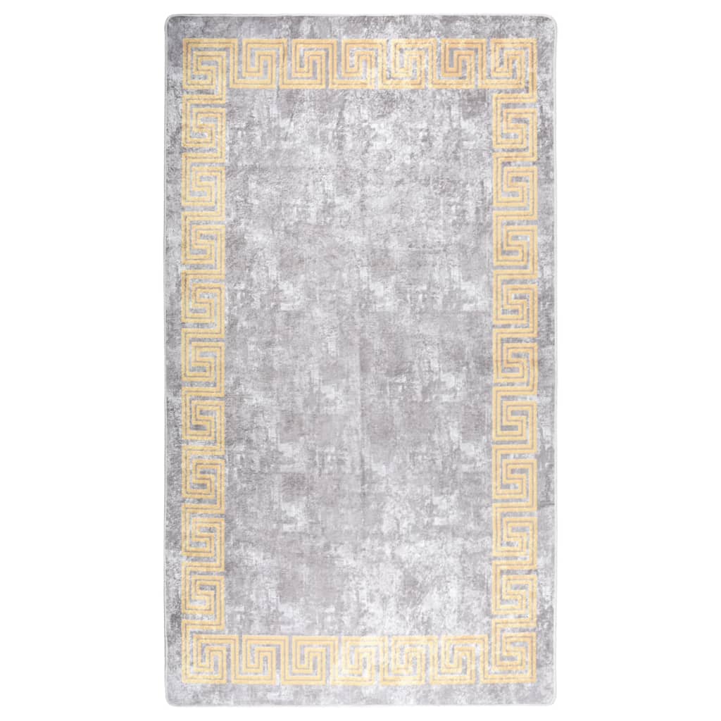 vidaXL Rug Washable 190x300 cm Grey Anti Slip