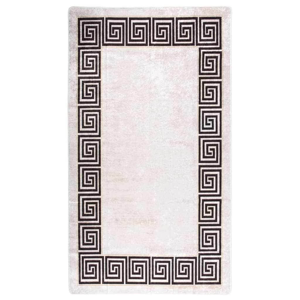 vidaXL Rug Washable 190x300 cm Light Beige Anti Slip