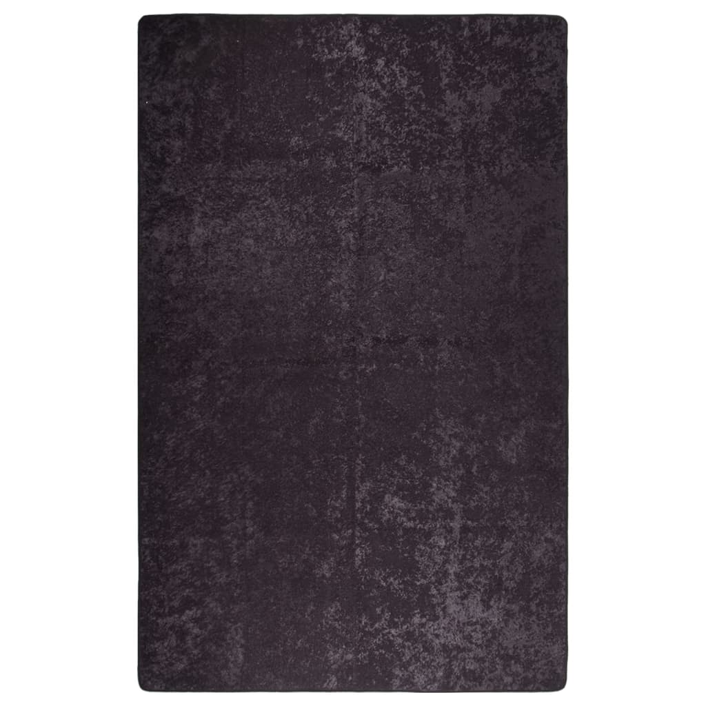 vidaXL Rug Washable 80x150 cm Anthracite Anti Slip