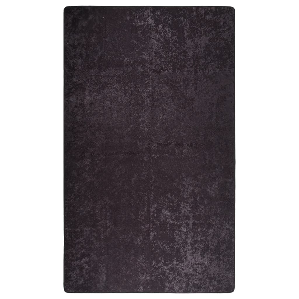 vidaXL Rug Washable 120x180 cm Anthracite Anti Slip