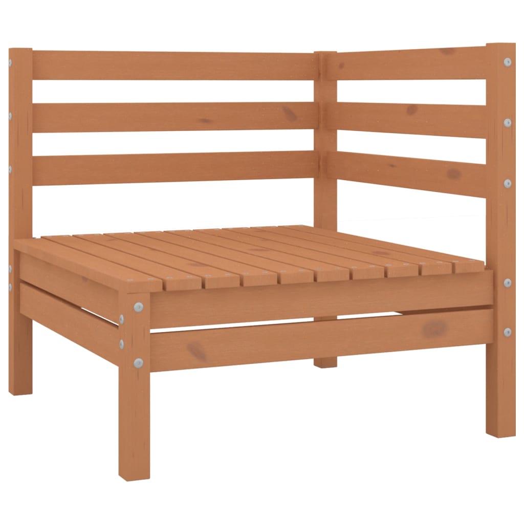 vidaXL Garden Corner Sofa Honey Brown Solid Wood Pine