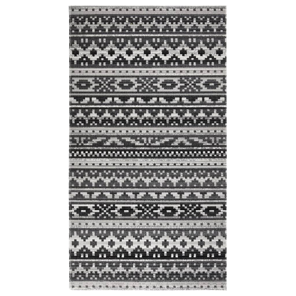 vidaXL Outdoor Rug Flatweave 115x170 cm Dark Gery