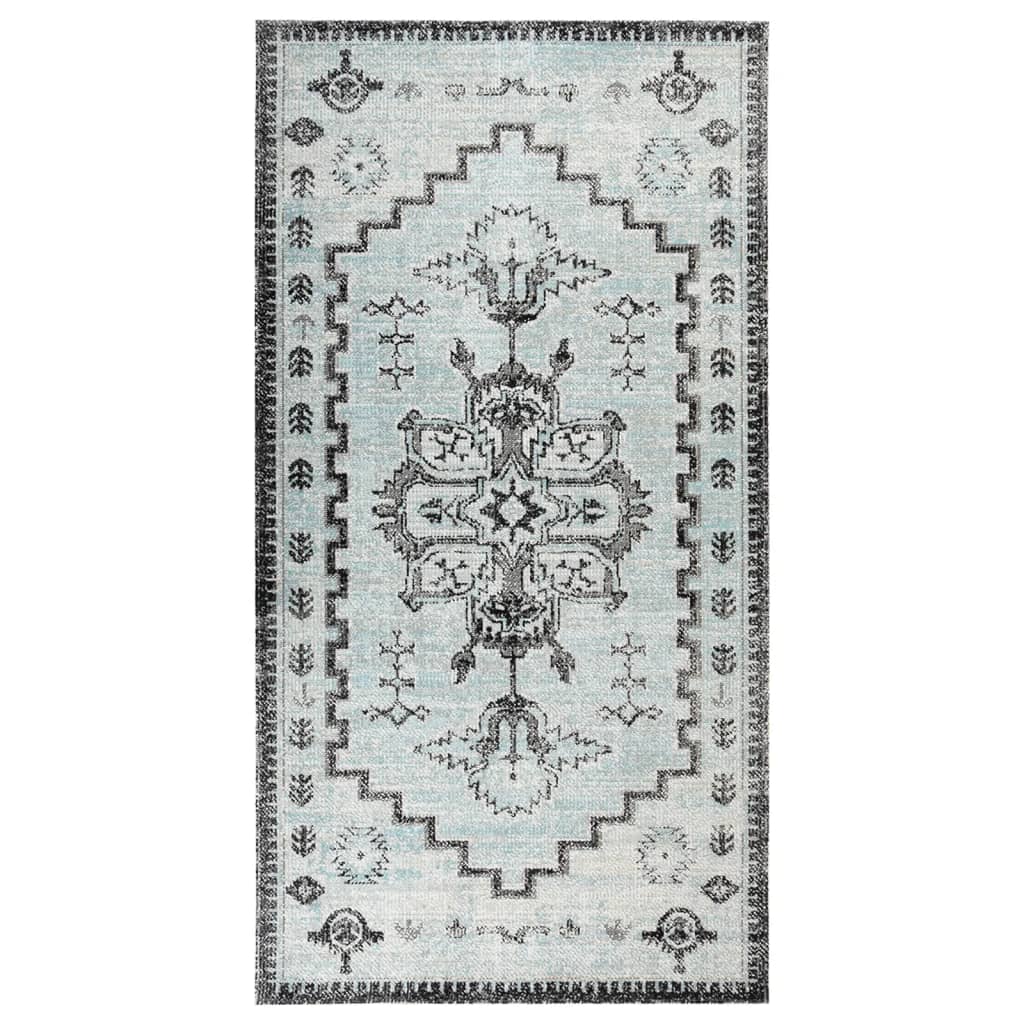 vidaXL Outdoor Rug Flatweave 80x150 cm Green and Grey
