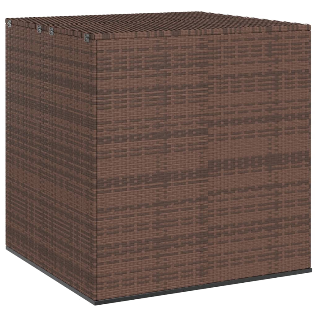 vidaXL Garden Cushion Box PE Rattan 100x97.5x104 cm Brown