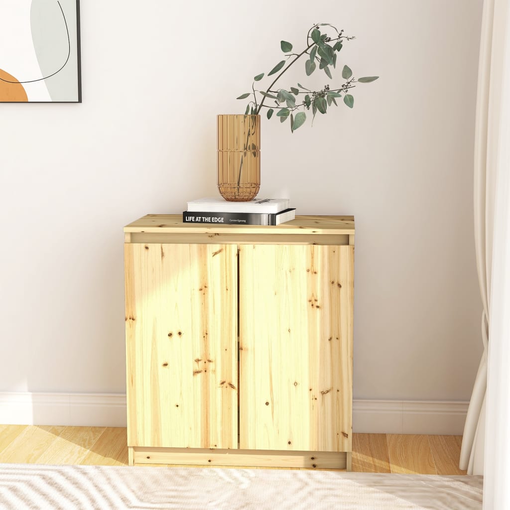 vidaXL Side Cabinet 60x36x65 cm Solid Firwood