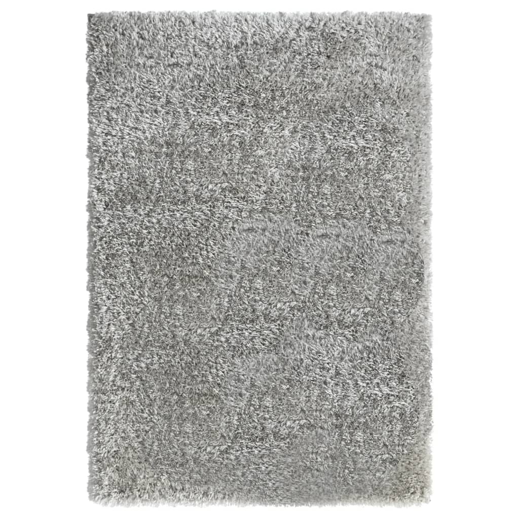 vidaXL High Pile Shaggy Rug Grey 160x230 cm 50 mm