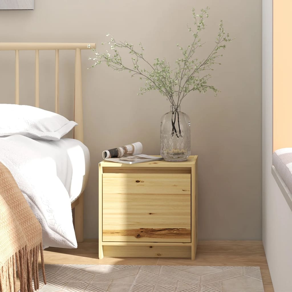 vidaXL Bedside Cabinet 40x30.5x40 cm Solid Firwood