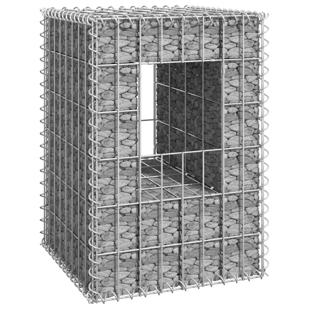 vidaXL Gabion Basket Post 40x40x60 cm Iron