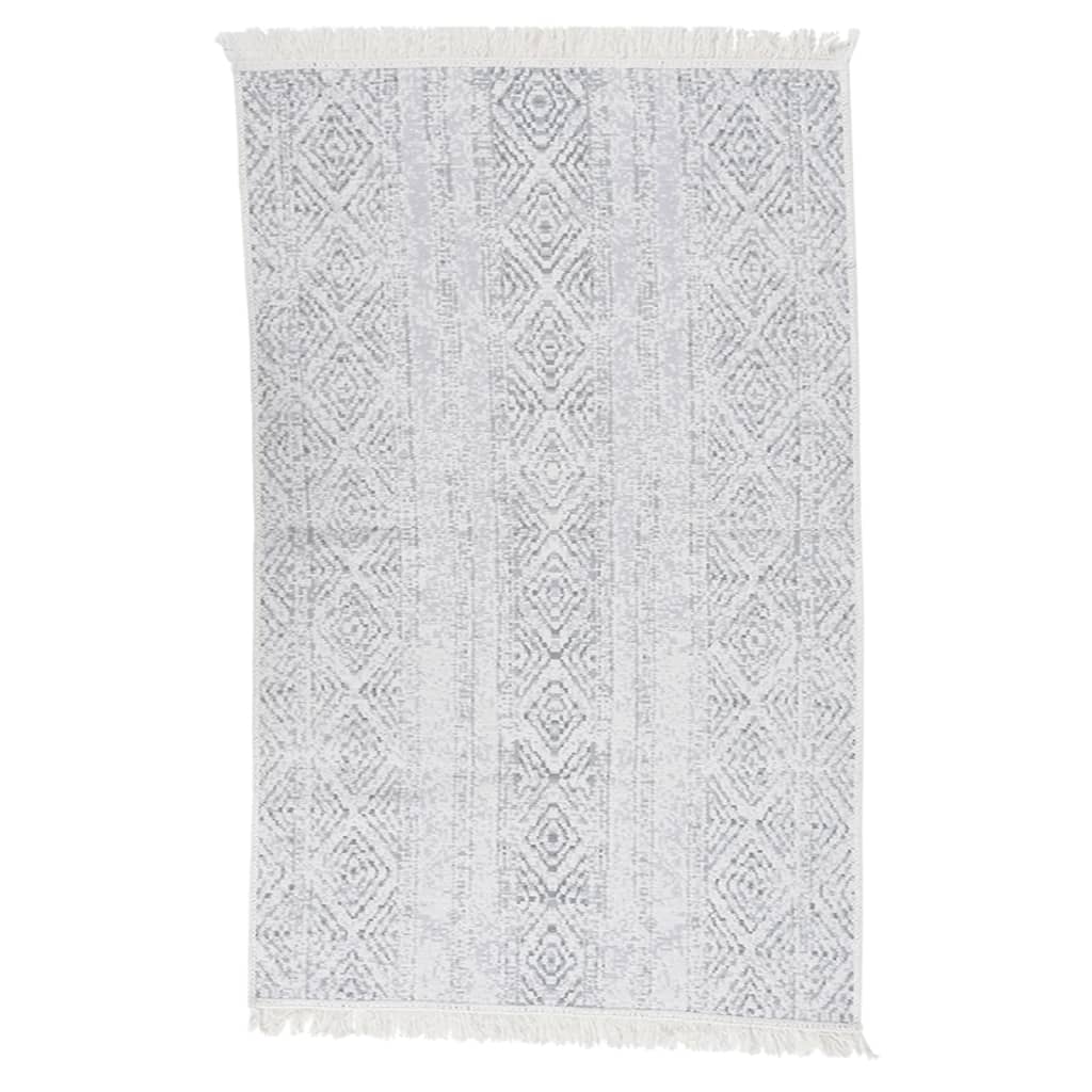vidaXL Rug Light Grey 160x230 cm Cotton