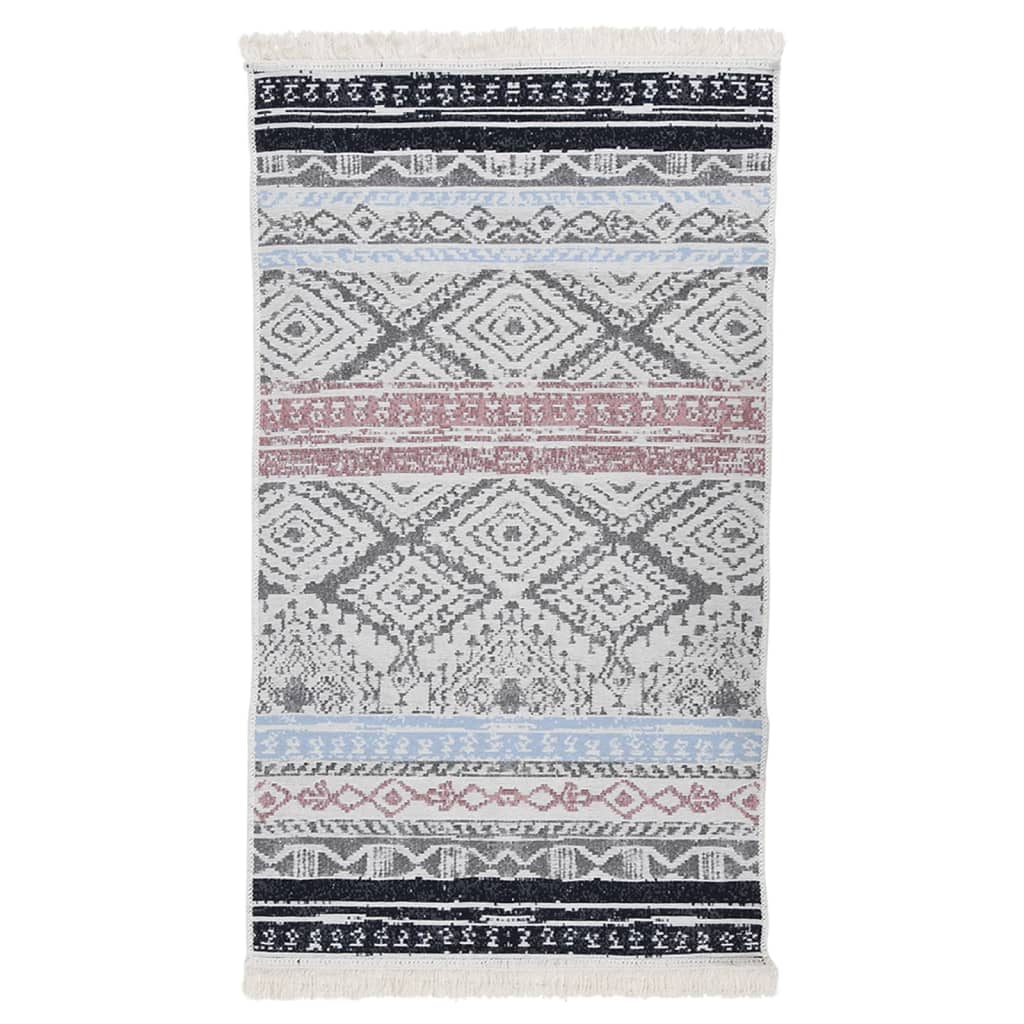 vidaXL Rug Pink and Aqua 120x180 cm Cotton