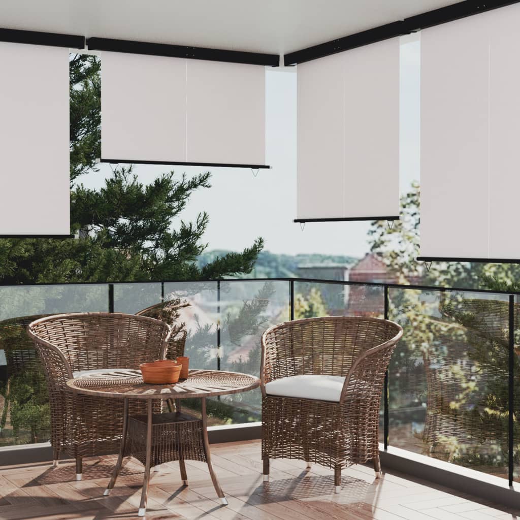 vidaXL Balcony Side Awning 165x250 cm Cream