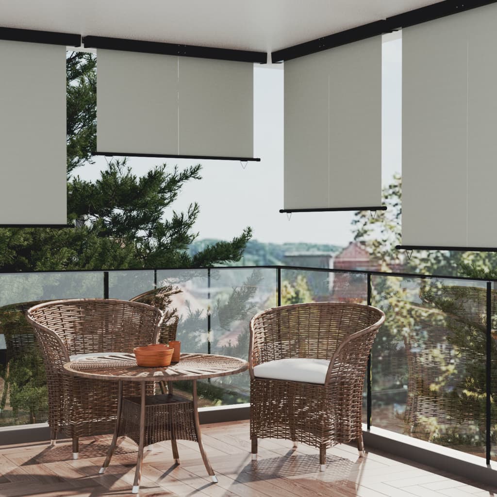 vidaXL Balcony Side Awning 165x250 cm Grey