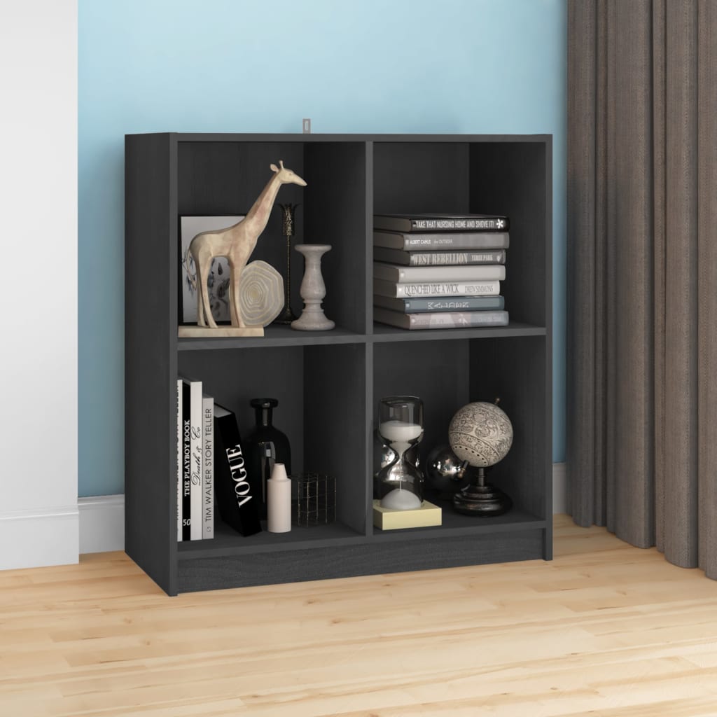 vidaXL Sideboard Grey 70x33x76 cm Solid Pinewood