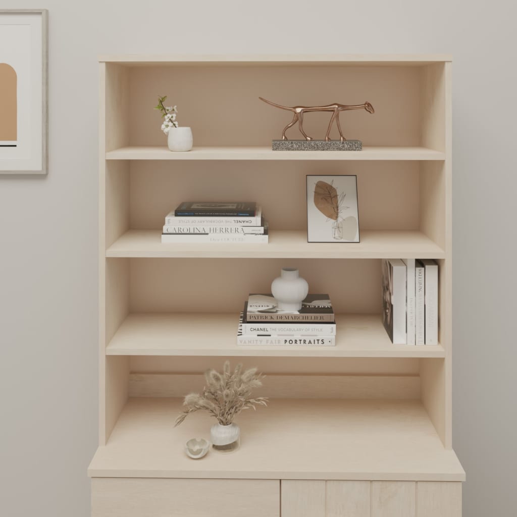 vidaXL Top for Highboard HAMAR Honey Brown 90x30x100cm Solid Wood Pine