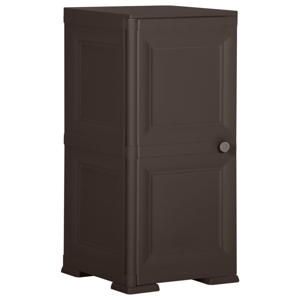 vidaXL Plastic Cabinet 40x43x85.5 cm Wood Design Brown