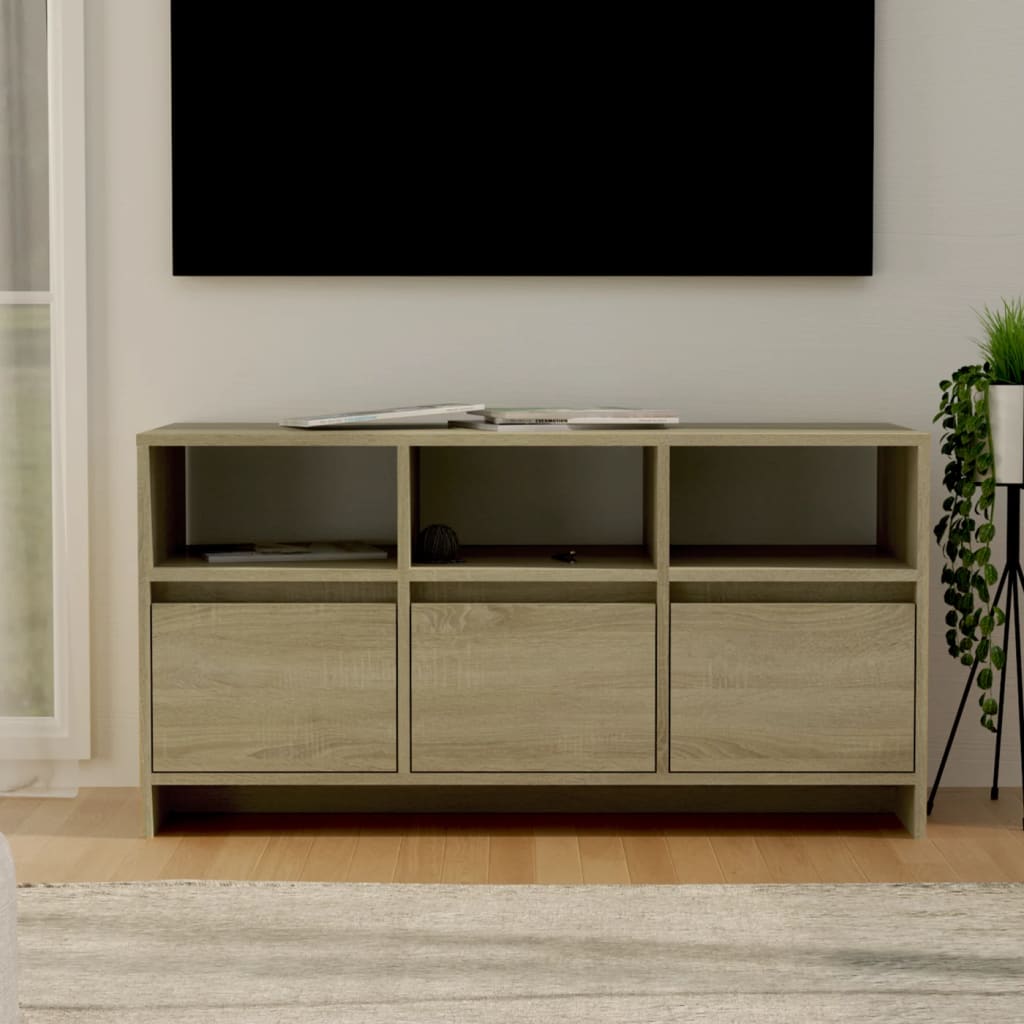 vidaXL TV Cabinet Sonoma Oak 102x37.5x52.5 cm Engineered Wood