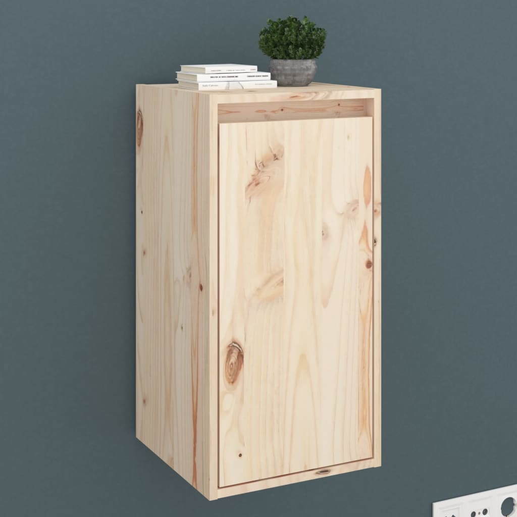 vidaXL Wall Cabinet 30x30x60 cm Solid Wood Pine