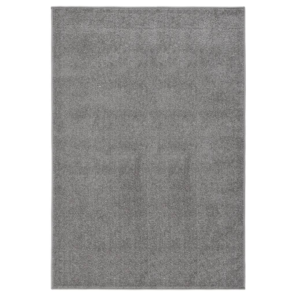 vidaXL Rug Short Pile 160x230 cm Grey