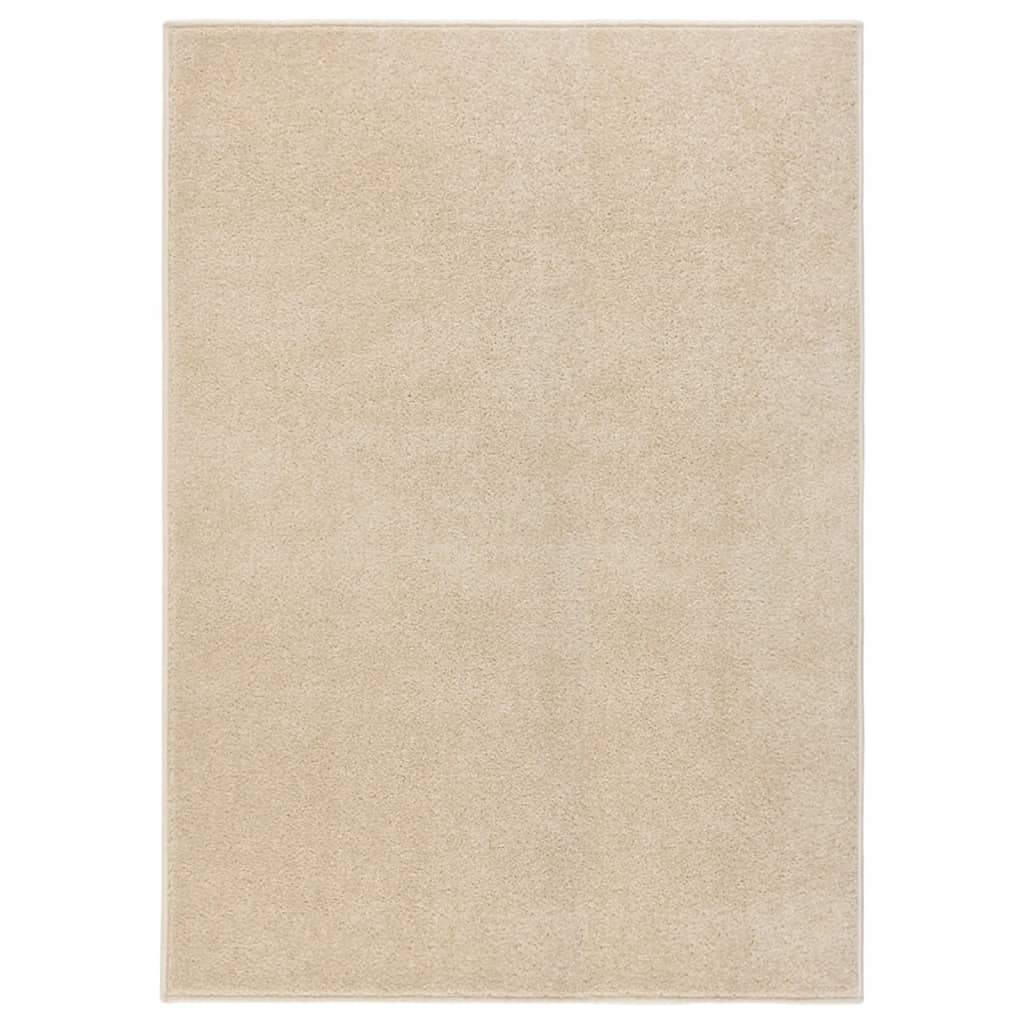 vidaXL Rug Short Pile 140x200 cm Beige
