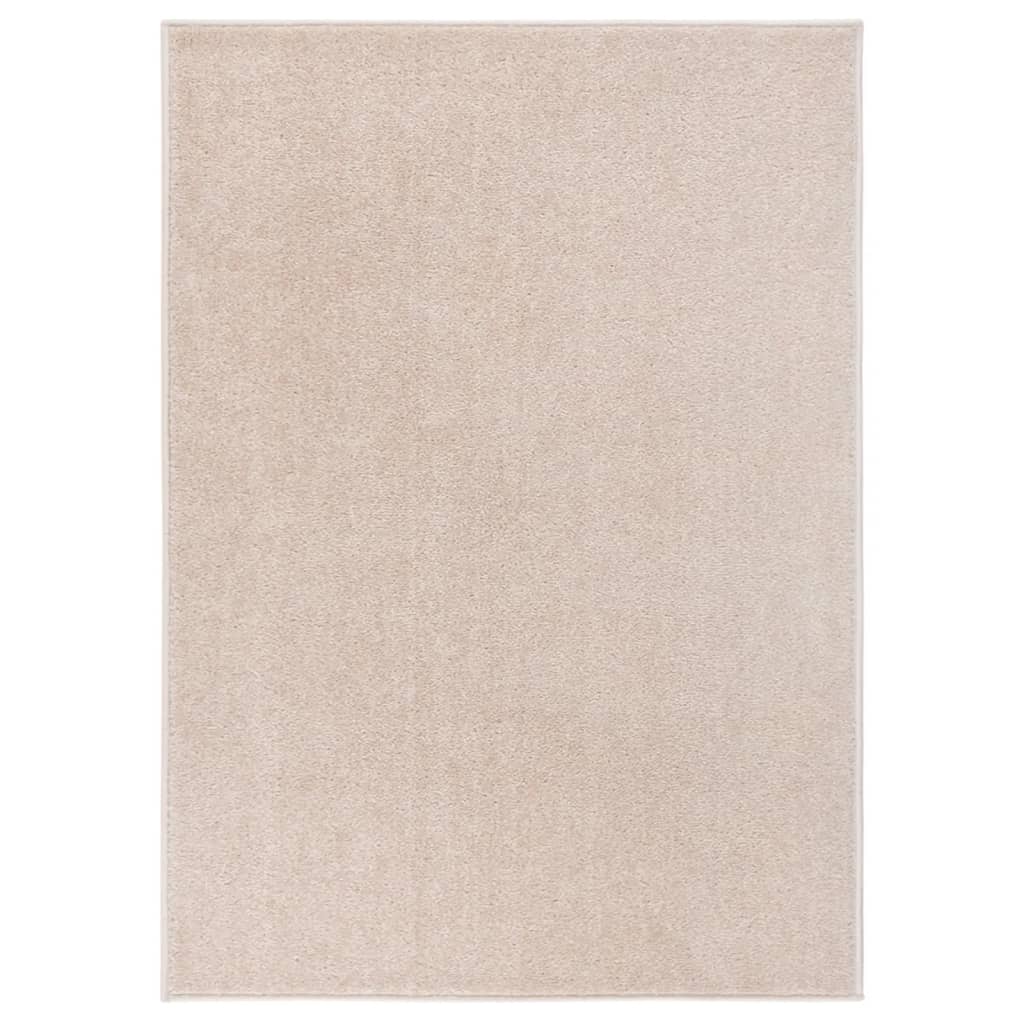 vidaXL Rug Short Pile 120x170 cm Dark Beige