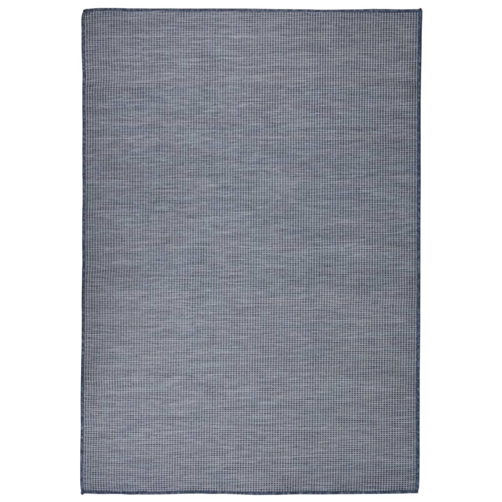 vidaXL Outdoor Flatweave Rug 160x230 cm Blue