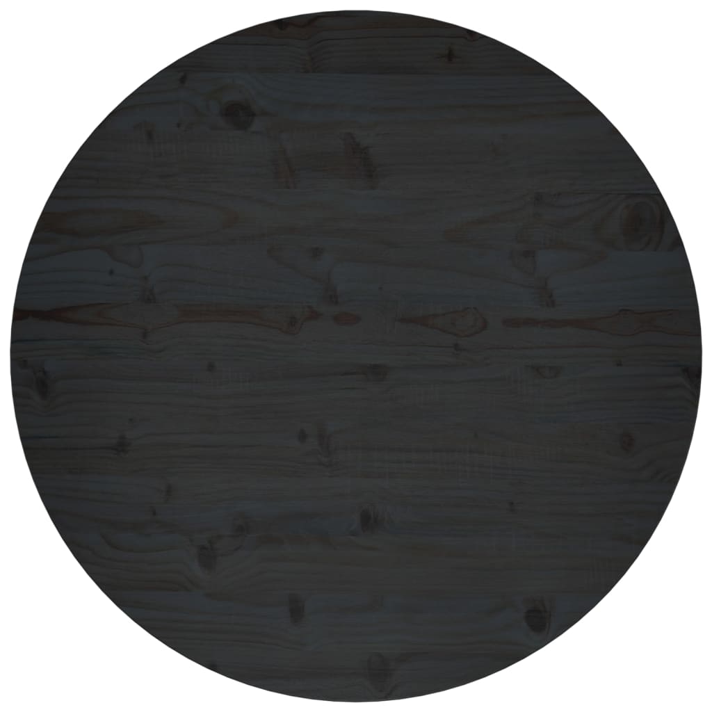 vidaXL Table Top Black Ì÷80x2.5 cm Solid Wood Pine