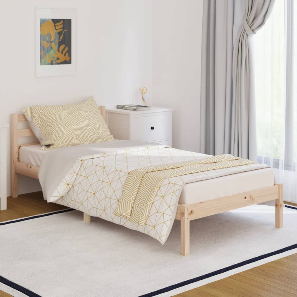 vidaXL Day Bed Solid Wood Pine 90x200 cm