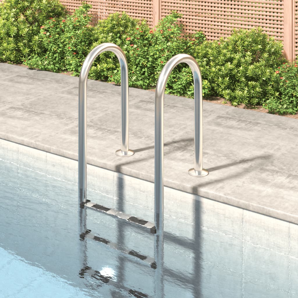 vidaXL Pool Ladder 54x38x158 cm 304 Stainless Steel