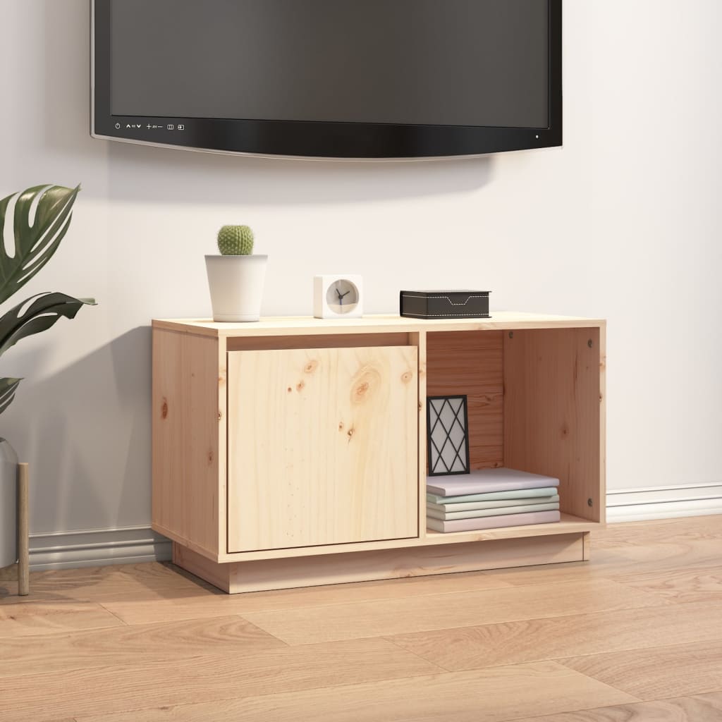 vidaXL TV Cabinet 74x35x44 cm Solid Wood Pine