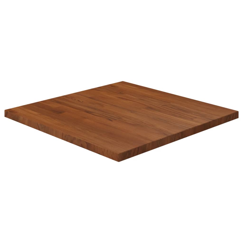 vidaXL Square Table Top Dark Brown 60x60x2.5cm Treated Solid Wood Oak