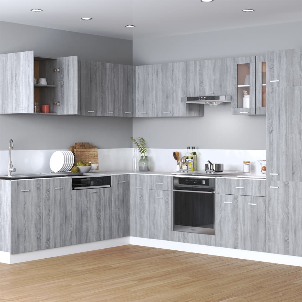 vidaXL Hanging Cabinet Grey Sonoma Engineered Wood