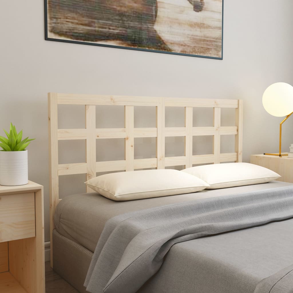 vidaXL Bed Headboard 145.5x4x100 cm Solid Wood Pine