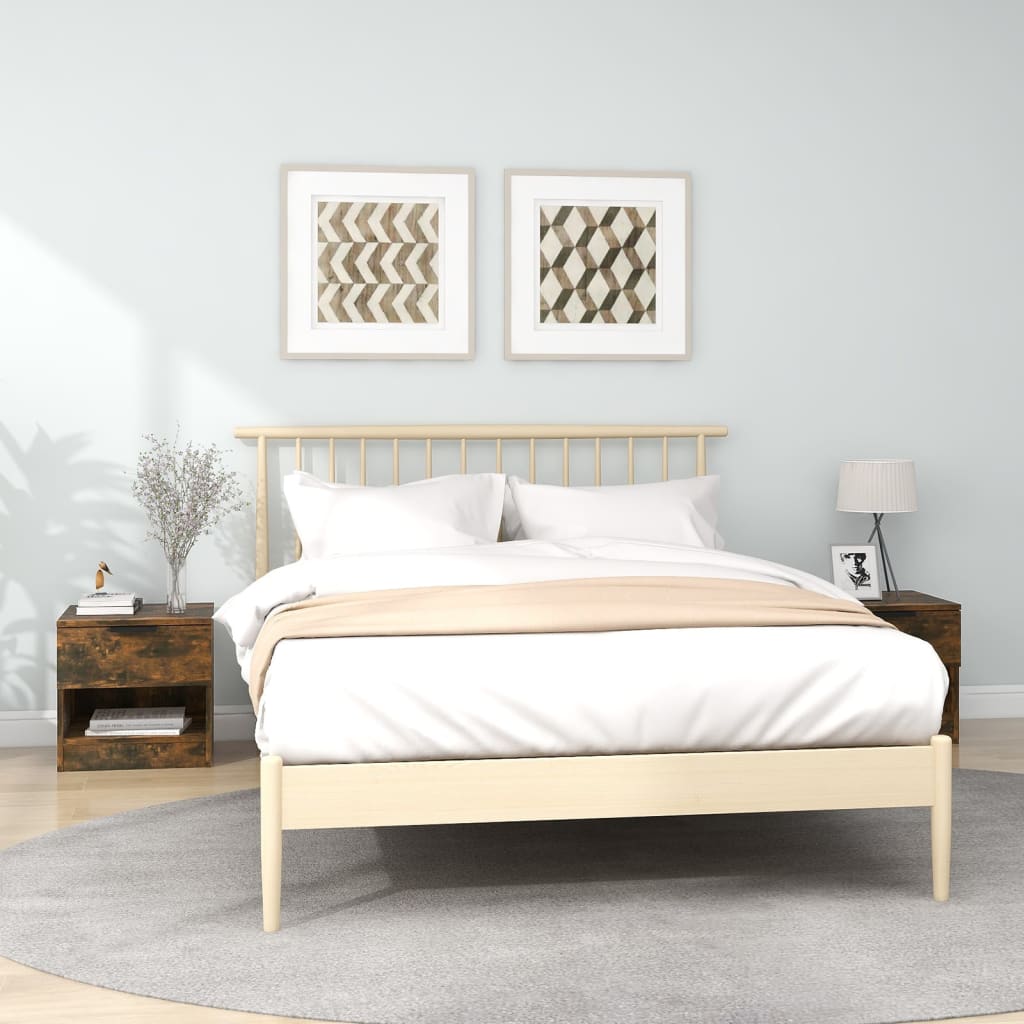 vidaXL Bedside Cabinets 2 pcs Smoked Oak Engineered Wood