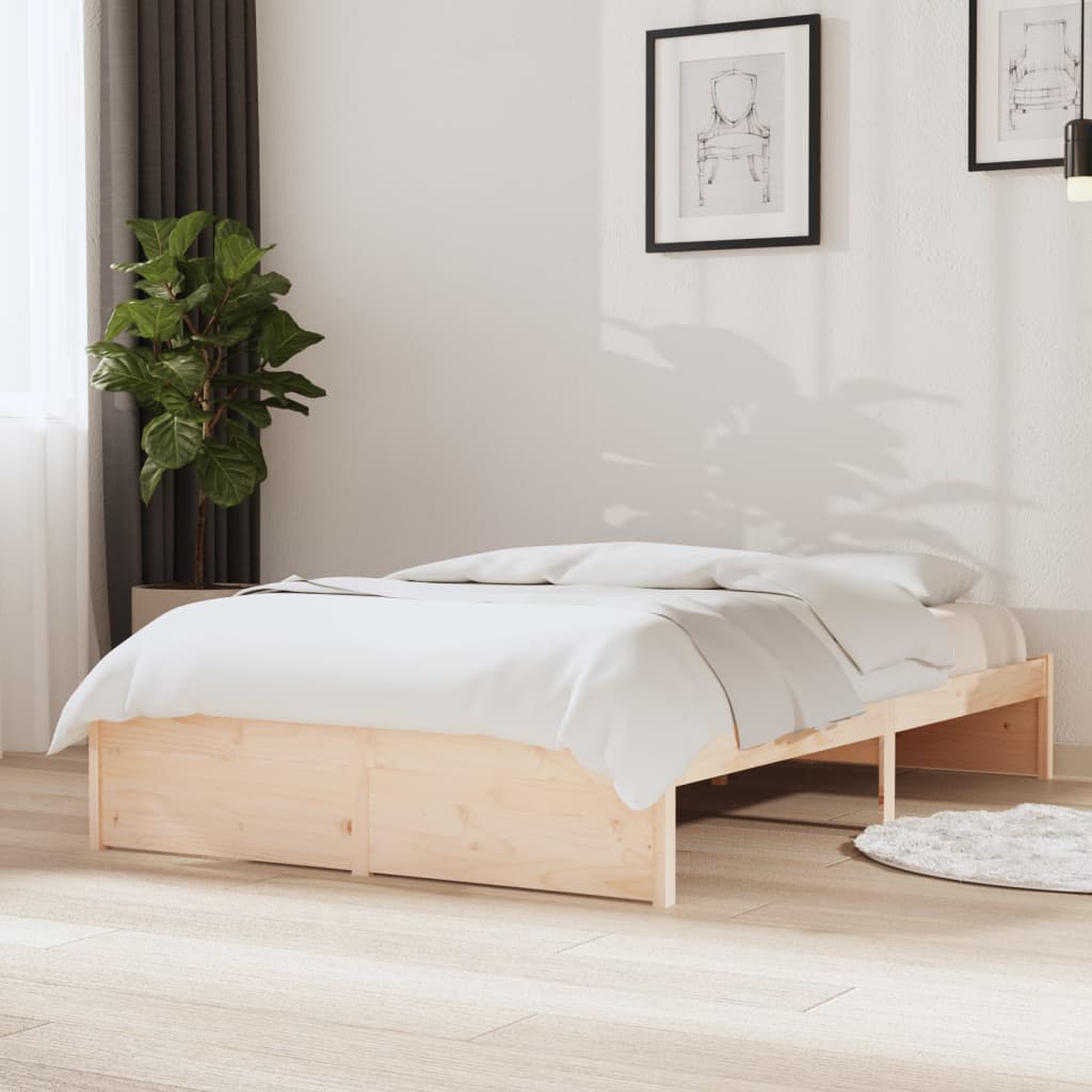 vidaXL Bed Frame Solid Wood 120x200 cm