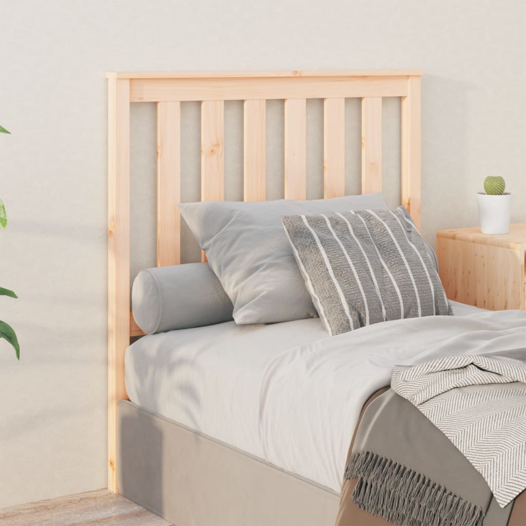 vidaXL Bed Headboard 96x6x101 cm Solid Wood Pine