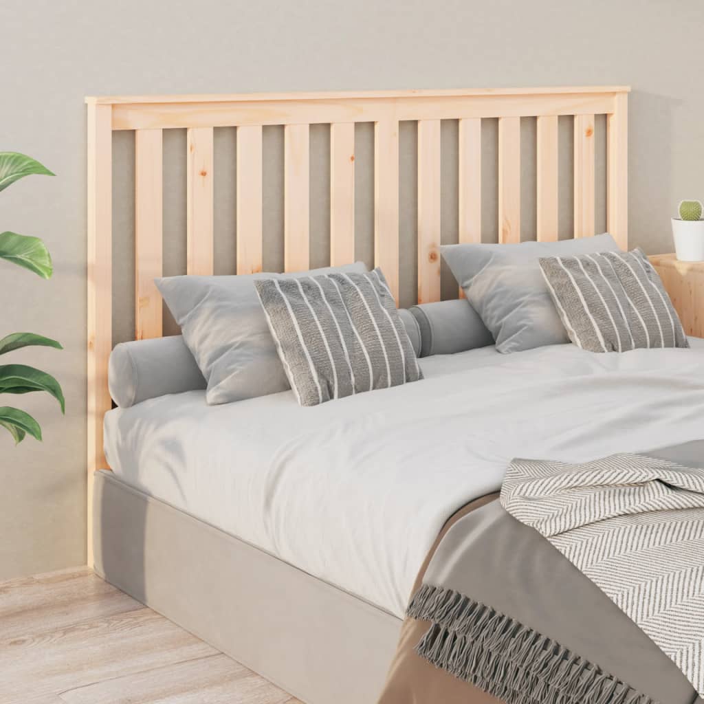 vidaXL Bed Headboard 156x6x101 cm Solid Wood Pine