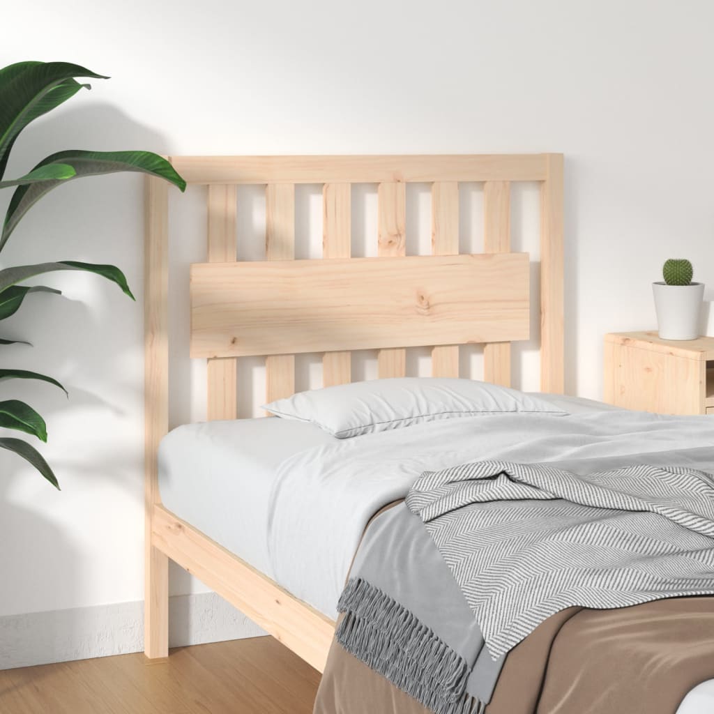 vidaXL Bed Headboard 95.5x4x100 cm Solid Wood Pine