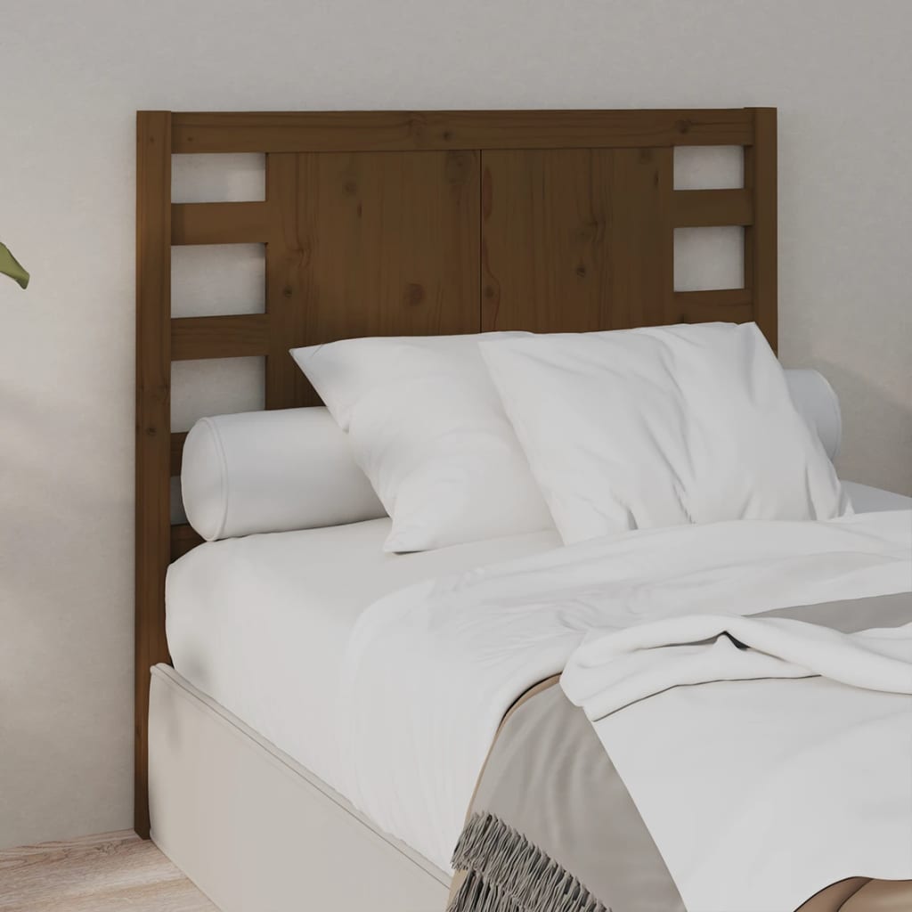 vidaXL Headboard Honey Brown 81x4x100 cm Solid Wood Pine