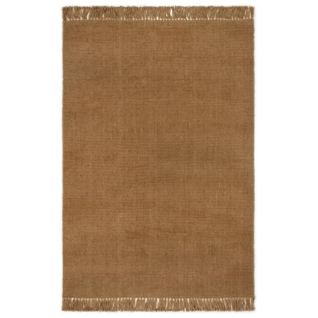 vidaXL Runner Rug with Tassels 80x200 cm Jute