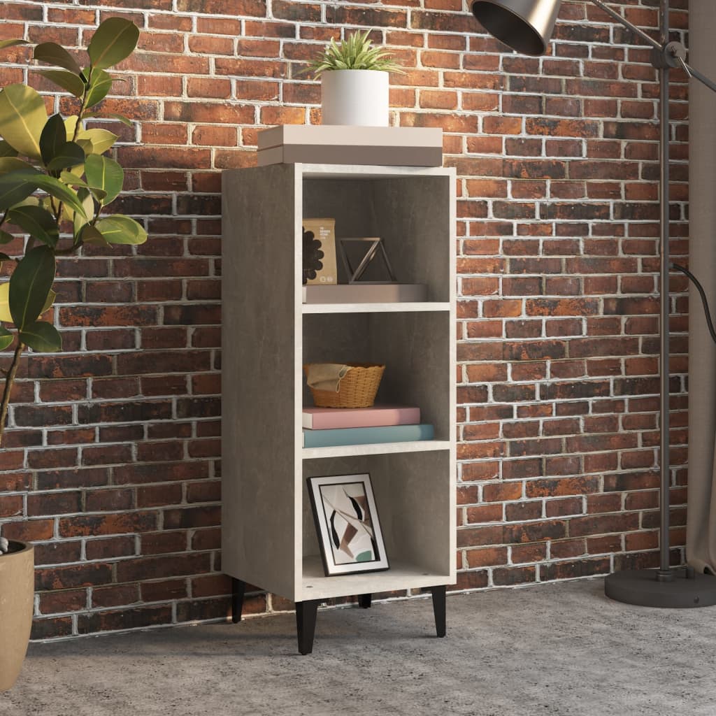 vidaXL Sideboard Concrete Grey 34.5x32.5x90 cm Engineered Wood